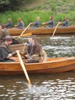 Charles Lyster's Boat used in a film set Charles Lyster's Boat used in a film set